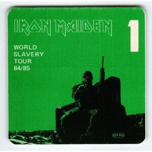 Iron Maiden Backstage Pass Heavy Metal Hard Rock Cloth Fabric Original 1984 /85